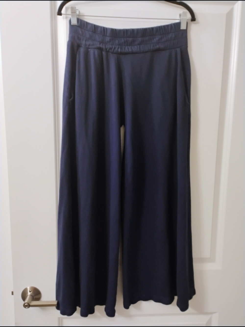FP Movement Navy Wide Leg Lounge Pants Fluid Flowy Yoga Athleisure Size Small - Picture 6 of 6